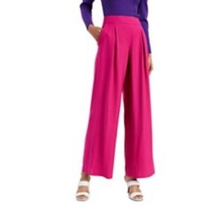 Statement high waist wide pink pants